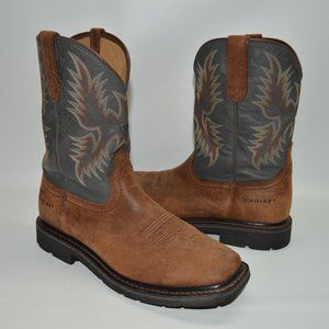 Ariat Men's Brown Leather Western Work Casual Boot